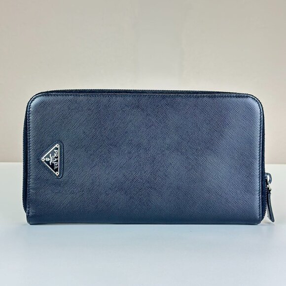 Prada Black Epi Leather Large Wallet - Picture 1 of 7